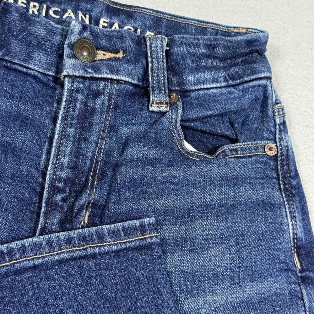 American Eagle Outfitters Skinny Jeans Dark Wash High Waisted Womens 000 Regular